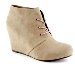 Taupe XAPPEAL Wedge Booties